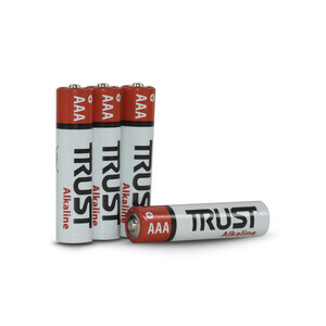 باتری نیم قلمی تراست مدل آلکالاین بسته 4 عددی
