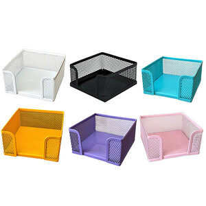 جای کاغذ یادداشت رومیزی مدل فلزی توری