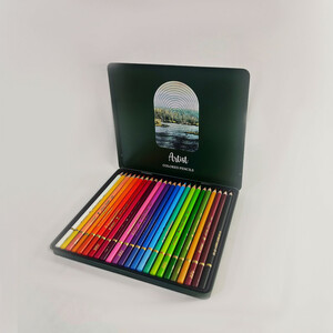 مداد رنگی 24 رنگ آریا مدل آرتیست با جعبه فلزی