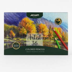 مداد رنگی 36 رنگ آرتیست مدل جعبه فلزی