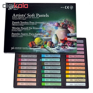 پاستل گچی 36 رنگ گالری
