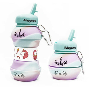 قمقمه اسکول فنس مدل سییلیکونی کد 9317 گنجایش 0.5 لیتر