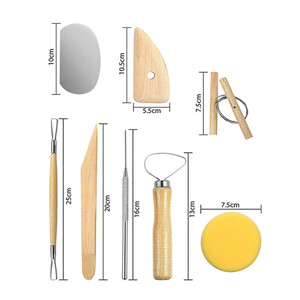 ابزار سفالگری مدل RImaaa-  مجموعه 10 عددی