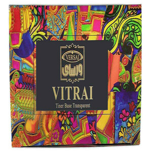 رنگ ویترای ورسای کد v95 حجم 30 میلی لیتر مجموعه 12 عددی به همراه تینر