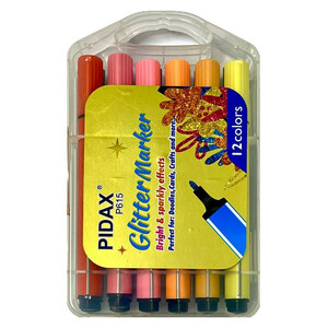 ماژیک چندمنظوره پیداکس مدل اکرولیک اکلیل‌دار کد P615 بسته ۱۲ عددی