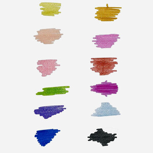 ماژیک چندمنظوره پیداکس مدل اکرولیک اکلیل‌دار کد P615 بسته ۱۲ عددی