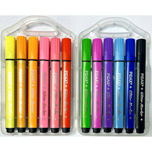 ماژیک چندمنظوره پیداکس مدل اکرولیک اکلیل‌دار کد P615 بسته ۱۲ عددی