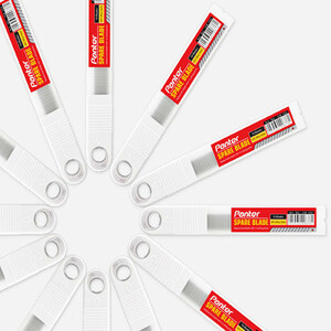 تیغ کاتر پنتر کوچک 9میلی متری  بسته 10 عددی