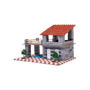 ساختنی اشل مدل آجر مینیاتوری طرح ویلای تابستانی