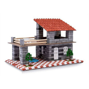 ساختنی اشل مدل آجر مینیاتوری طرح ویلای تابستانی