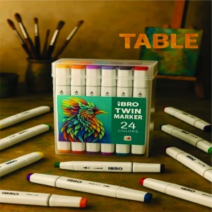 ماژیک راندو 12 رنگ 2 سر بیرو BIRO