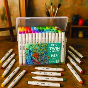 ماژیک راندو 60 رنگ 2 سر بیرو BIRO