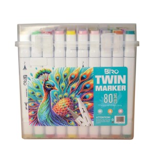 ماژیک راندو 80  رنگ 2 سر بیرو BIRO