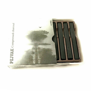 زغال طراحی پژواک مدل compressed charcoal کد 82496 بسته 12 عددی