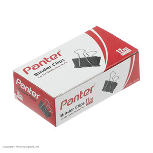 گیره کاغذ پنتر سایز 25 میلی متر بسته 12 عددی