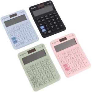 ماشین حساب سی کلاس مدل مت میت طرح مینی کد CX-108C رنگ صورتی