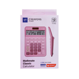 ماشین حساب سی.کلاس کریتورز مدل مت میت طرح کلاسیک کد CX-118C-1 رنگ مشکی