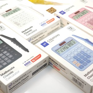 ماشین حساب سی.کلاس کریتورز مدل مت میت طرح کلاسیک کد CX-118C-1 رنگ صورتی