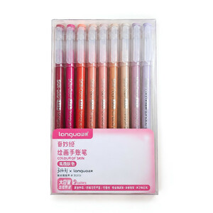 روان نویس 0.6 میلی متری لنگو مدل colour of skin بسته 9 عددی D20011
