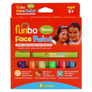 ماژیک صورت کودک 6 رنگ نئون فانبو مدل   FO-FPS-06N