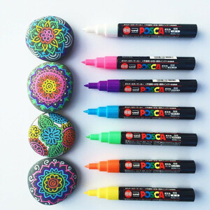 ماژیک یونی بال پوسکا مدل 3میل  uni ball posca marker pc-3m بسته 8 رنگ