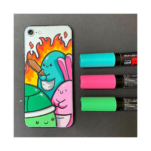 ماژیک یونی بال پوسکا مدل 3میل  uni ball posca marker pc-3m بسته 8 رنگ