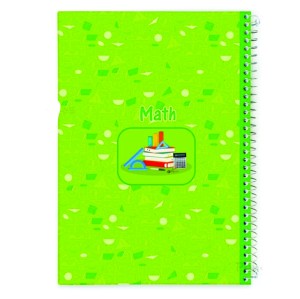دفتر 100 برگ سیمی جلد سخت طرح درس نهال MATH