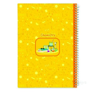 دفتر 100 برگ سیمی جلد سخت طرح درس نهال CHEMISTRY