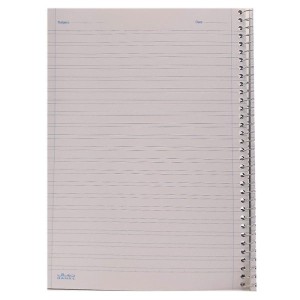 دفتر زبان 2 خط 60 برگ سیمی جلد مقوایی نهال طرح کلاسیک سایز وزیری کد 3630
