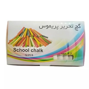 گچ سفید تحریر پریموس بسته 12 عددی