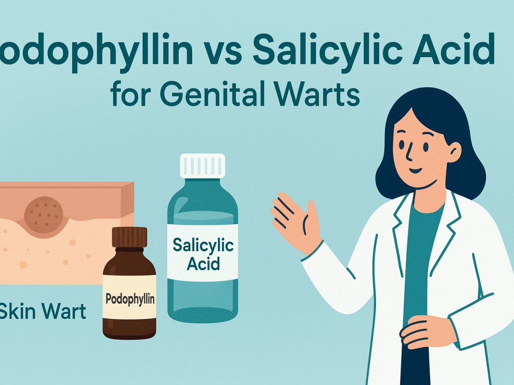 مقایسه اثر پودوفیلین و سالیسیلیک اسید بر درمان زگیل تناسلی