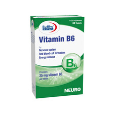 قرص ویتامین ب 6 یوروویتال بسته 60 عددی