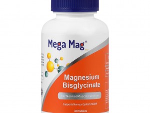 قرص منیزیم بیس‌ گلایسینات مگا مگ 60 عدد