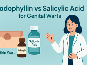 مقایسه اثر پودوفیلین و سالیسیلیک اسید بر درمان زگیل تناسلی