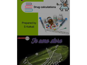 دانلود جزوه محاسبات دارویی