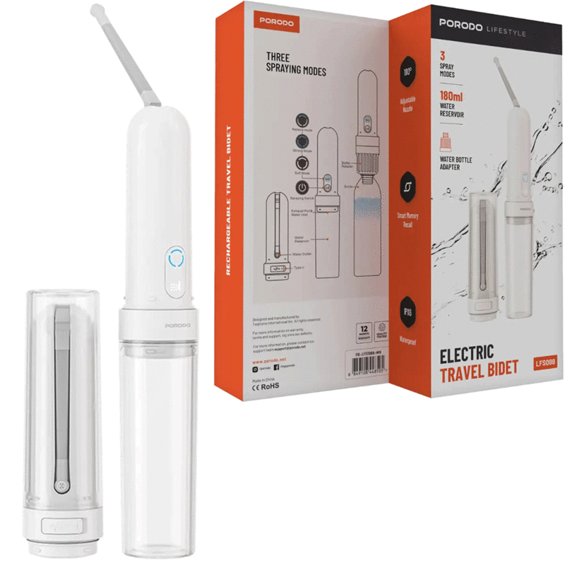 بیده شارژی مسافرتی پورودو PD-LFST088-WH