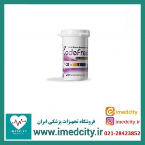 نوار تست قند خون Code free بسته 50 عددی