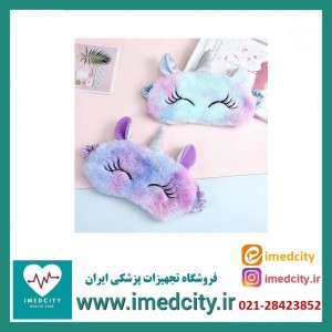 چشم بند فانتزی پشمالو طرح اسب تک شاخ (یونیکورن)
