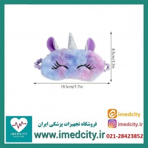 چشم بند فانتزی پشمالو طرح اسب تک شاخ (یونیکورن)