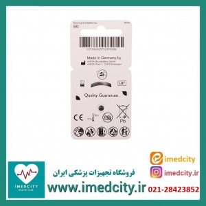 باتری سمعک  شماره 312 اکو پلاس eco بسته 6 عددی