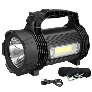 چراغ قوه کمپینگ شارژری و پاوربانک ضدآب اسمایلینگ شارک PS-889