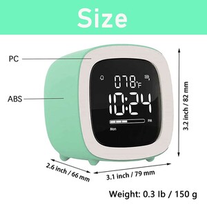 ساعت زنگ‌دار رومیزی دیجیتال Cute digital study alarm clock BD-AC-02