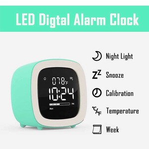 ساعت زنگ‌دار رومیزی دیجیتال Cute digital study alarm clock BD-AC-02