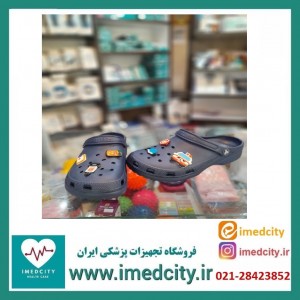 دمپایی کراکس پزشکی زنانه سرمه ای