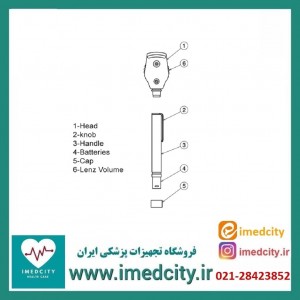 افتالموسکوپ مدل OPTA0 سری Tabesh