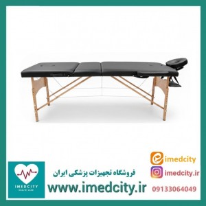 تخت معاینه پزشکی پزشک‌آرا سناتور مدل چوبی و زیرسر متحرک