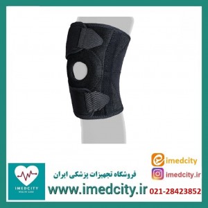 زانوبند قابل تنظیم فنردار نئوپرنی با کشکک باز آدور کد 310260