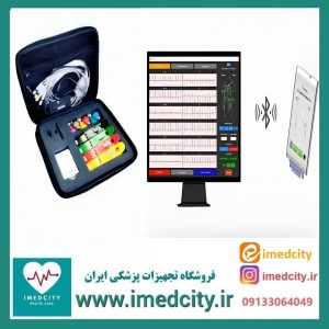 دستگاه نوار قلب ۱۲ لید زیستل مدل N-HEC1 حرفه‌ای با بلوتوث و نمایش لحظه‌ای