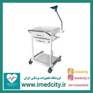 ترالی ECG پزشک آرا با رویه ABS و دو کشو کاربردی