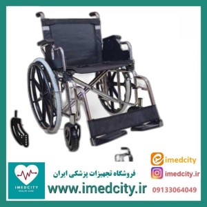 ویلچر ارتوپدی جی تی اس مدل 901B55 دارای قابلیت تنظیم ارتفاع